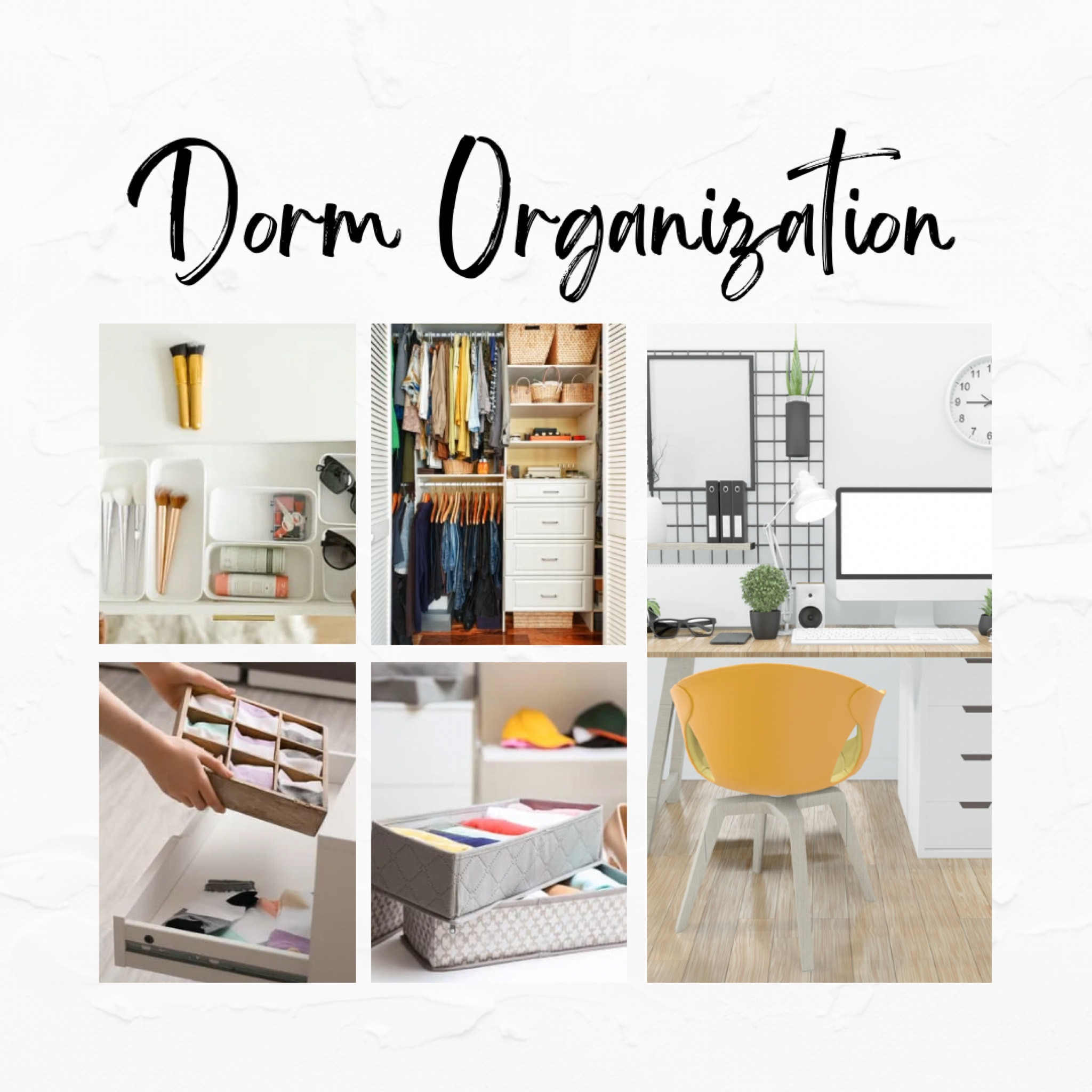 Dorm Room Organization is so important. It’s the little things that keep the semester going smooth & stress free.

Desk organizer 
Storage container 
Drawer organizer 
Closet organizer 
College
Back to school
Dorm room

#LTKunder50 #LTKBacktoSchool #LTKfamily