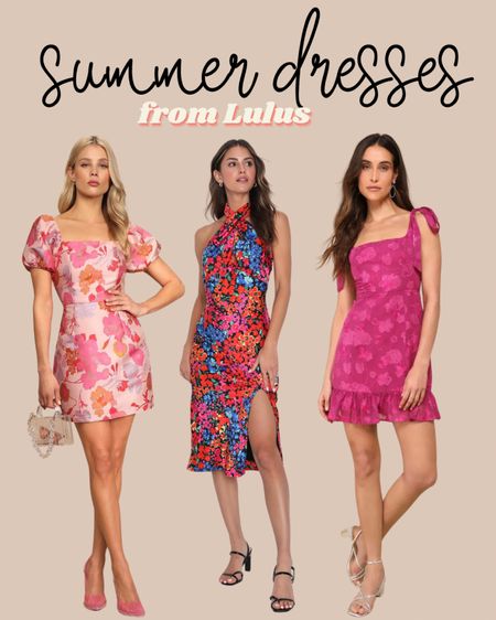 Summer dresses from Lulus! Florals are all the hype this summer. 

| floral dresses | floral dress | wedding guest | wedding guest dresses | boho | date night | 
| lulus | lulus dresses | gen x outfit | millennial outfit | outfit ideas | summer outfit | boho dress | boho style | summer outfit Inspo | summer dress | summer dresses | beach dress | travel dress | resort wear | resort dress | casual dresses | amazon dresses | amazon summer | amazon fashion | girly | cottage core | boho | amazon style | one shoulder | vacation | spring | summer | Memorial Day | vacation | resort outfit | cruise | beach outfit | beach fashion | mini dress |
#amazon #weddingguest #dress #dresses #summerdress#LTKstyletip #LTKtravel

#LTKParties #LTKTravel #LTKWedding