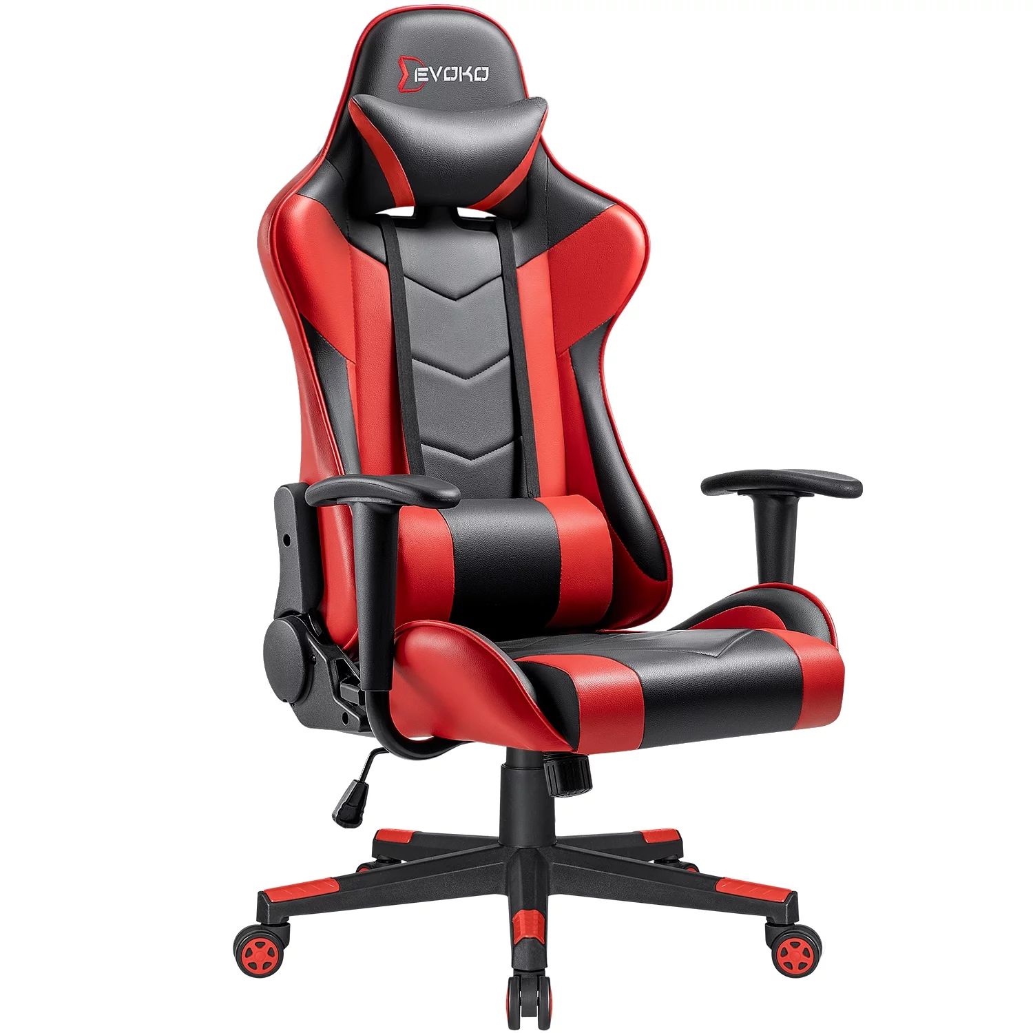 Devoko 2022 Ergonomic Gaming Chair Racing Style Adjustable Height High Back PC Computer Chair wit... | Walmart (US)