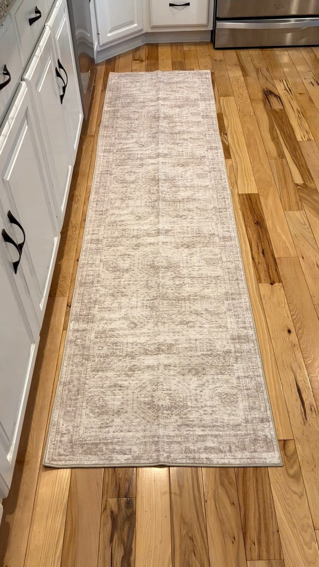 This 8 foot long washable runner is only $25! This is such a great deal on Amazon! This rug is so soft and the colors are so pretty. It comes in several colors and different sizes. This rug is amazing quality and the price is unreal! This is the beige/ivory color.￼

#LTKHome