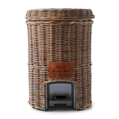 Riviera Maison Rustic Rattan Classic Bin Mülleimer 40 cm hoch 34 cm DM Abfall  | eBay.de | eBay DE
