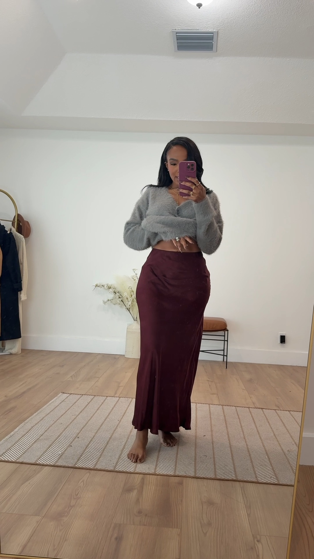 ✨ Cozy Textures + Holiday Satin  
Soft, fuzzy knits paired with a rich satin skirt always feel luxe without trying too hard. The mix of cozy and dressy makes this look perfect for winter dinners, holiday hangs, or a casual night out that still feels elevated.

Perfect for holiday gatherings, date nights, and festive winter plans.

📏 Sizing: Wearing true size in both pieces for a relaxed but flattering fit.

Winter outfit ideas, satin skirt outfit inspiration, cozy holiday style, elevated casual looks, soft knit sweater styling.

Follow me on Instagram and YouTube @kirasfashionfinds

#LTKPetite #LTKFindsUnder50 #LTKvlog