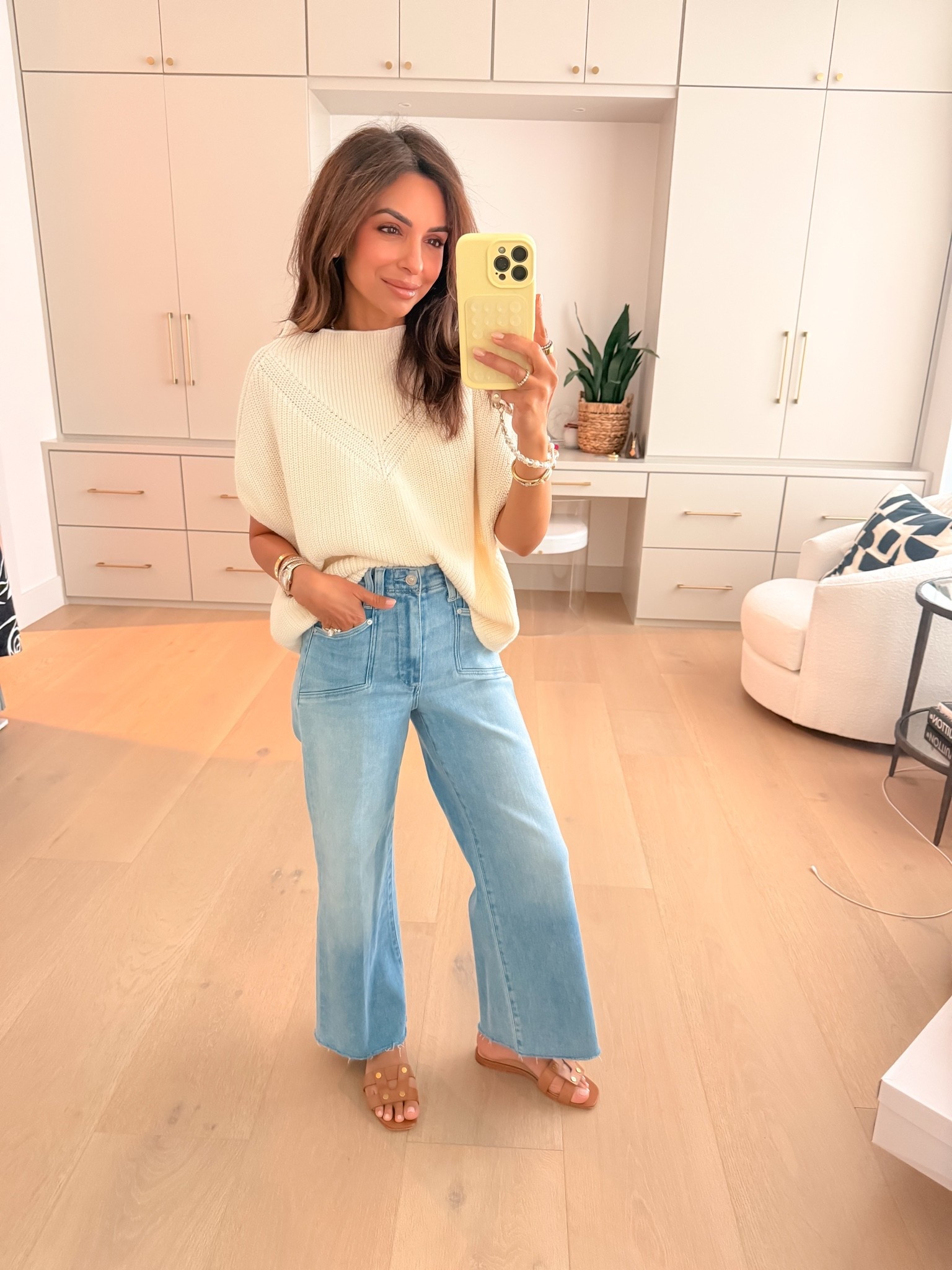 Wearing an xs petite in sweater vest & size 24 in denim! This exact style is included in the nsale this year which I've linked!

#LTKSaleAlert #LTKPetite