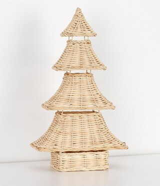 Southern Living Blue Christmas Collection Wicker Pegoda Tree Decor | Dillard's | Dillard's