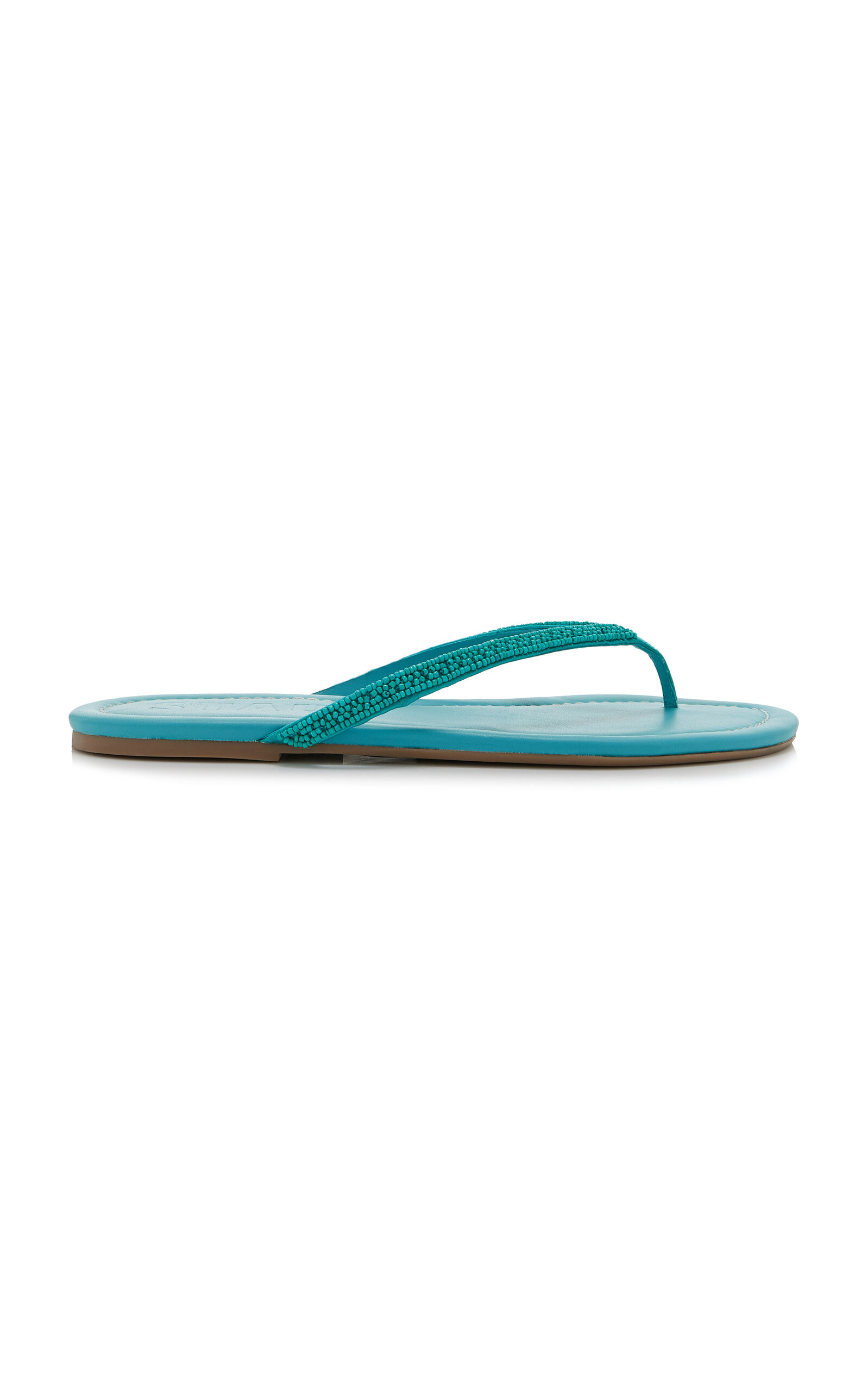 Freja Beaded Leather Thong Sandals | Moda Operandi (Global)