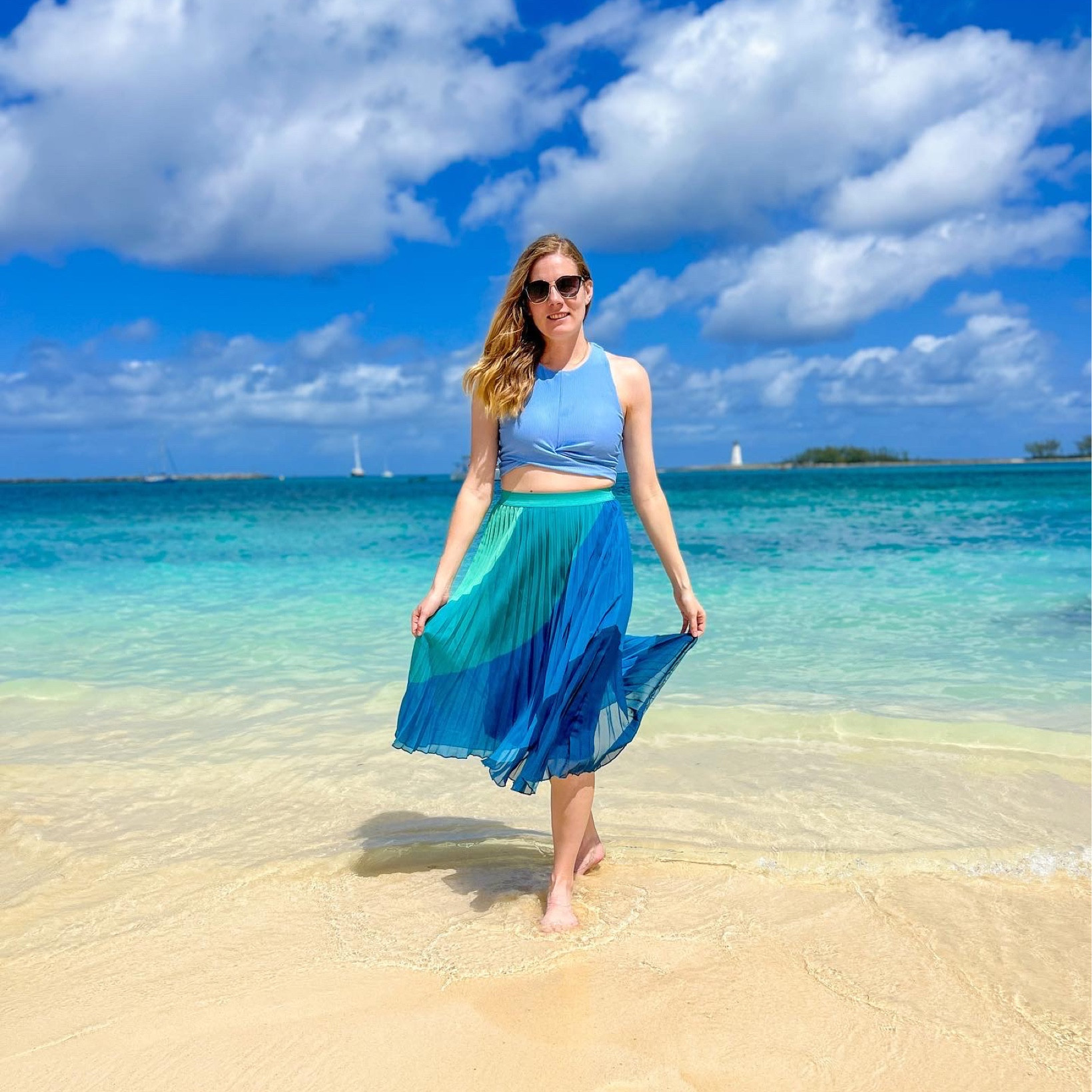 Vacation outfit | beach outfit | pleated skirt | women’s swimwear | bikini top

#LTKswim #LTKstyletip #LTKSeasonal