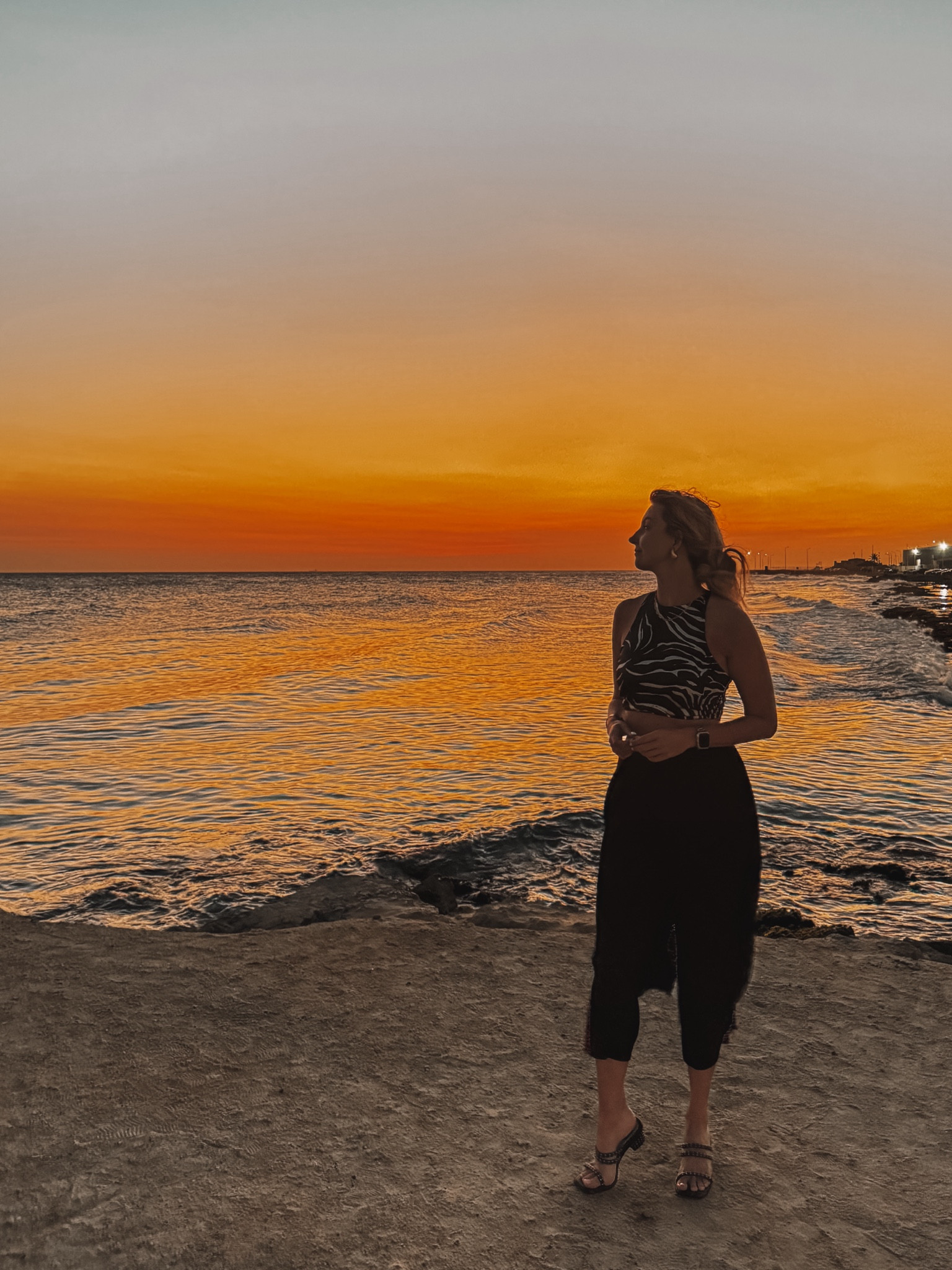 Curaçao vacation - resort wear 

Animal print top • zebra top •  black culottes • black low heel sandals • spring break • evening attire • summer night outfit • Monaco vibes • gold earrings 

#LTKstyletip #LTKtravel #LTKeurope