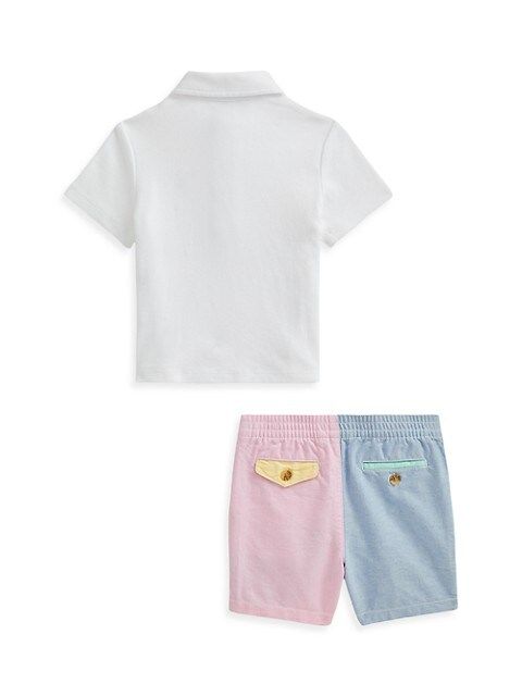 Baby Boy's 2-Piece Polo Shirt &amp; Oxford Shorts Set | Saks Fifth Avenue