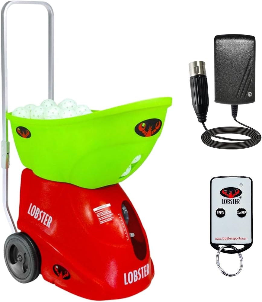 LOBSTER Sports Pickle Pickleball Machine – Full-Featured Auto Launcher, Adjustable Topspin, Bac... | Amazon (US)