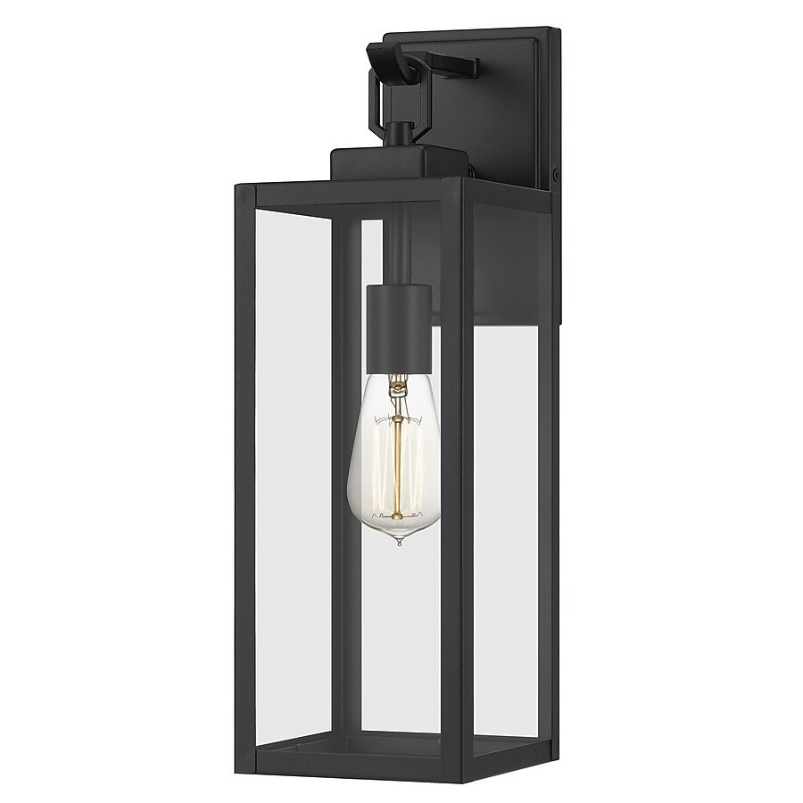 Quoizel Breitling 1-Light 18-in Matte Black Outdoor Wall Light | Lowe's