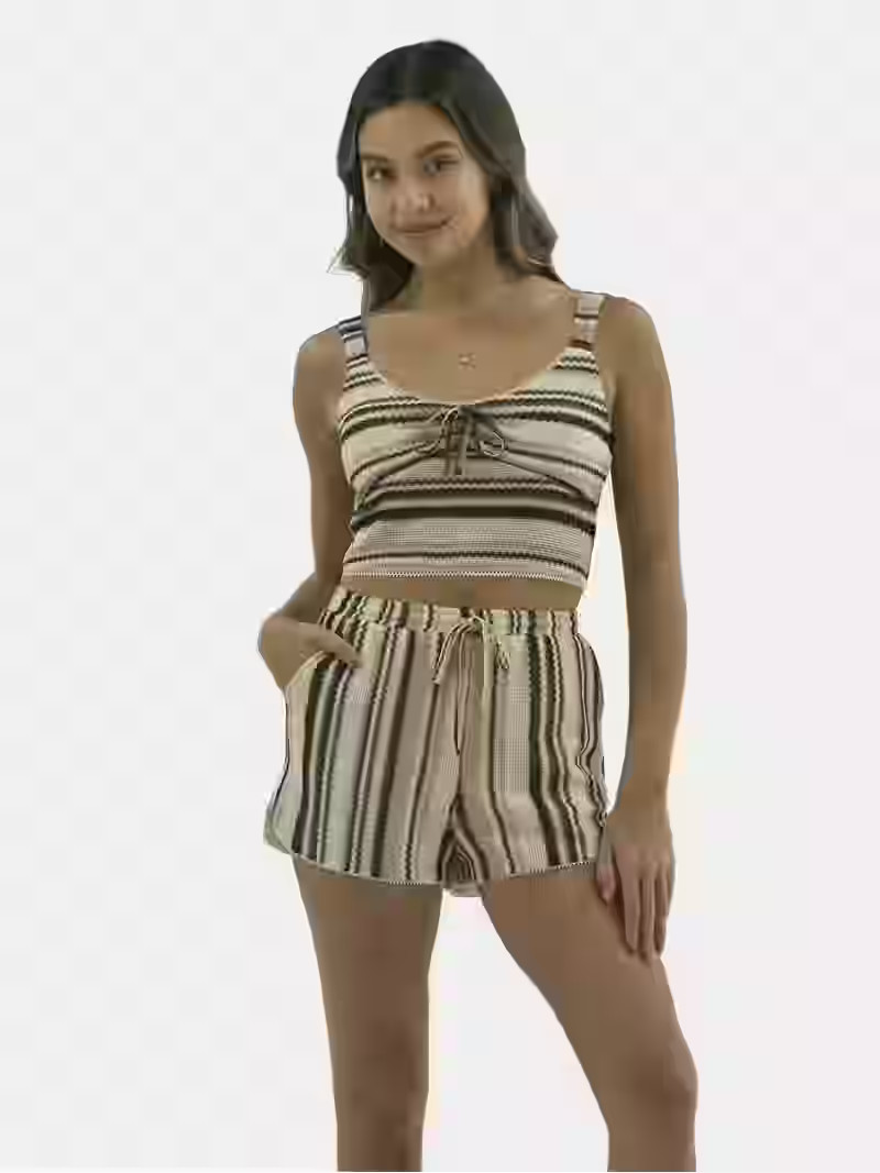 No Boundaries Knit Tank Top and Shorts Set, 2-Piece, Women's - Walmart.com | Walmart (US)