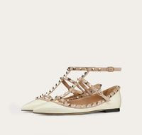 Summer Fashion Rock Stud Ballerina Sandals Pointed Toe Women Walking Strappy Lady Flat Comfortabl... | DHGate