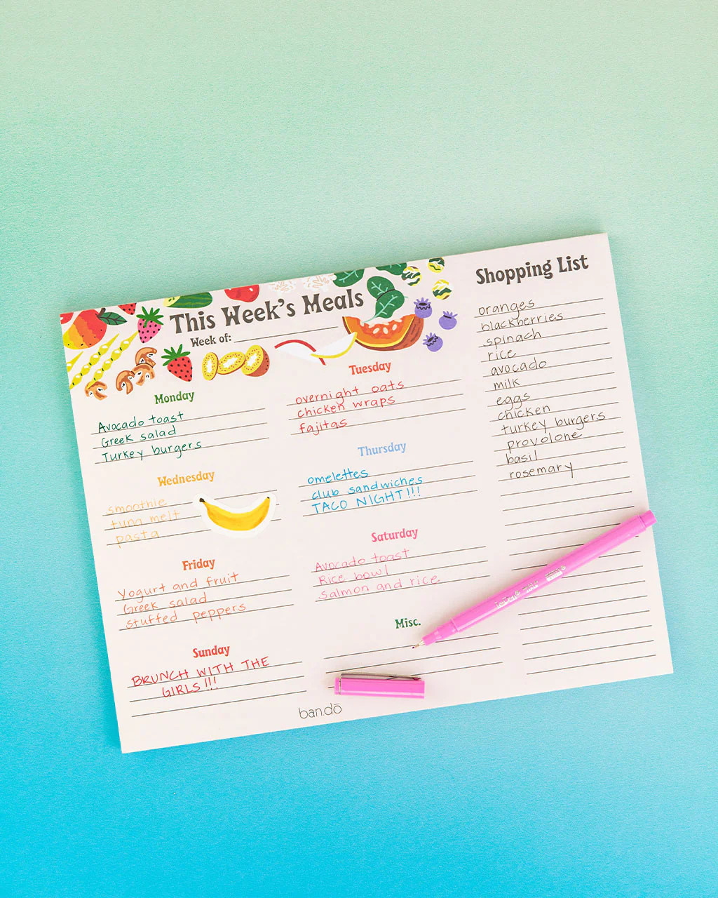 Meal Planner | ban.do