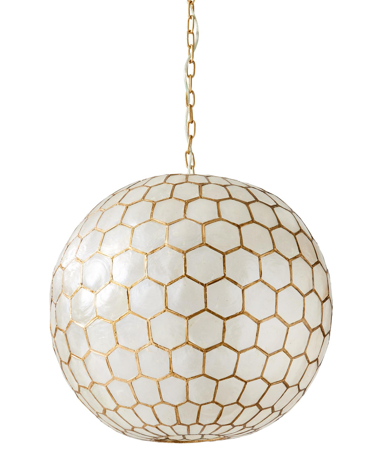 Capiz Honeycomb Pendant | Serena and Lily