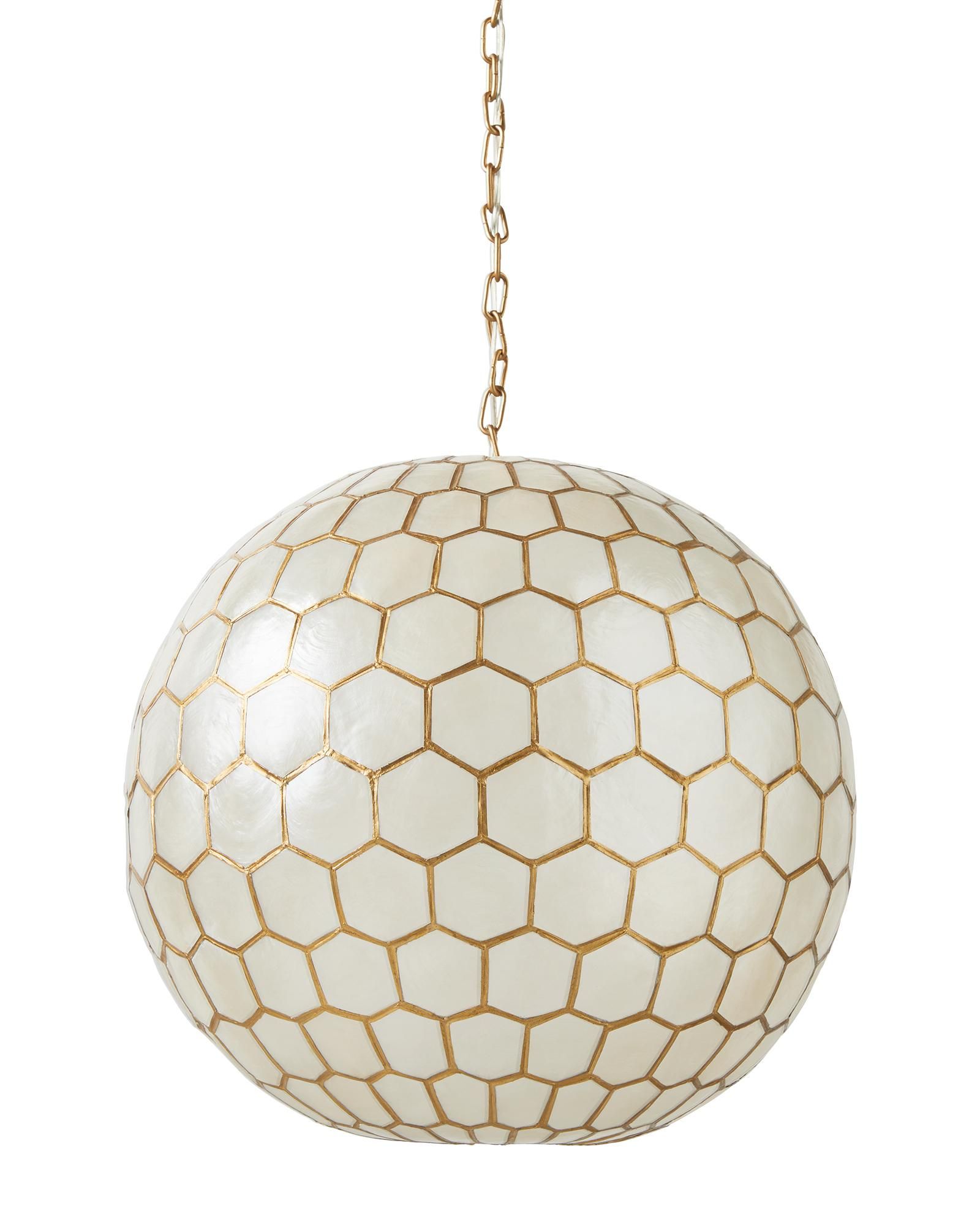 Capiz Honeycomb Pendant | Serena and Lily