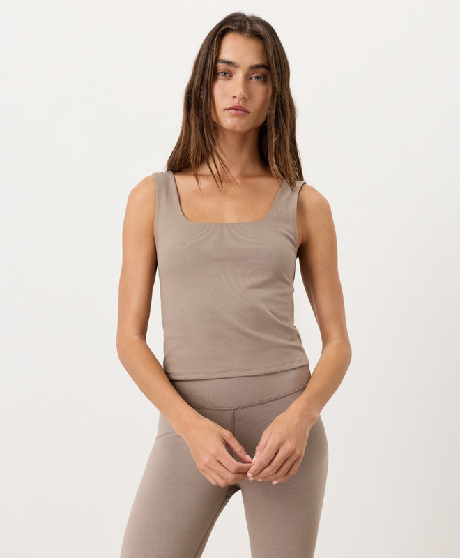 Women’s On The Go-to Square Neck Tank made with Organic Cotton | Pact | Pact Apparel