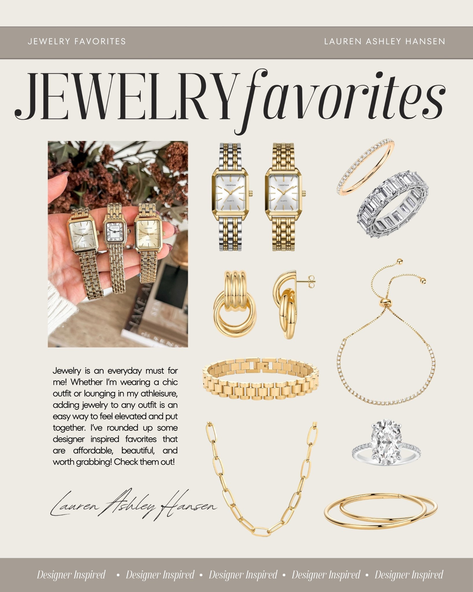 I believe that achieving an elevated look comes from a balance of affordable and high-end finds. These jewelry pieces are beautiful, for everyday and events, and are sure to be well-loved!

#LTKootd #LTKgrwm