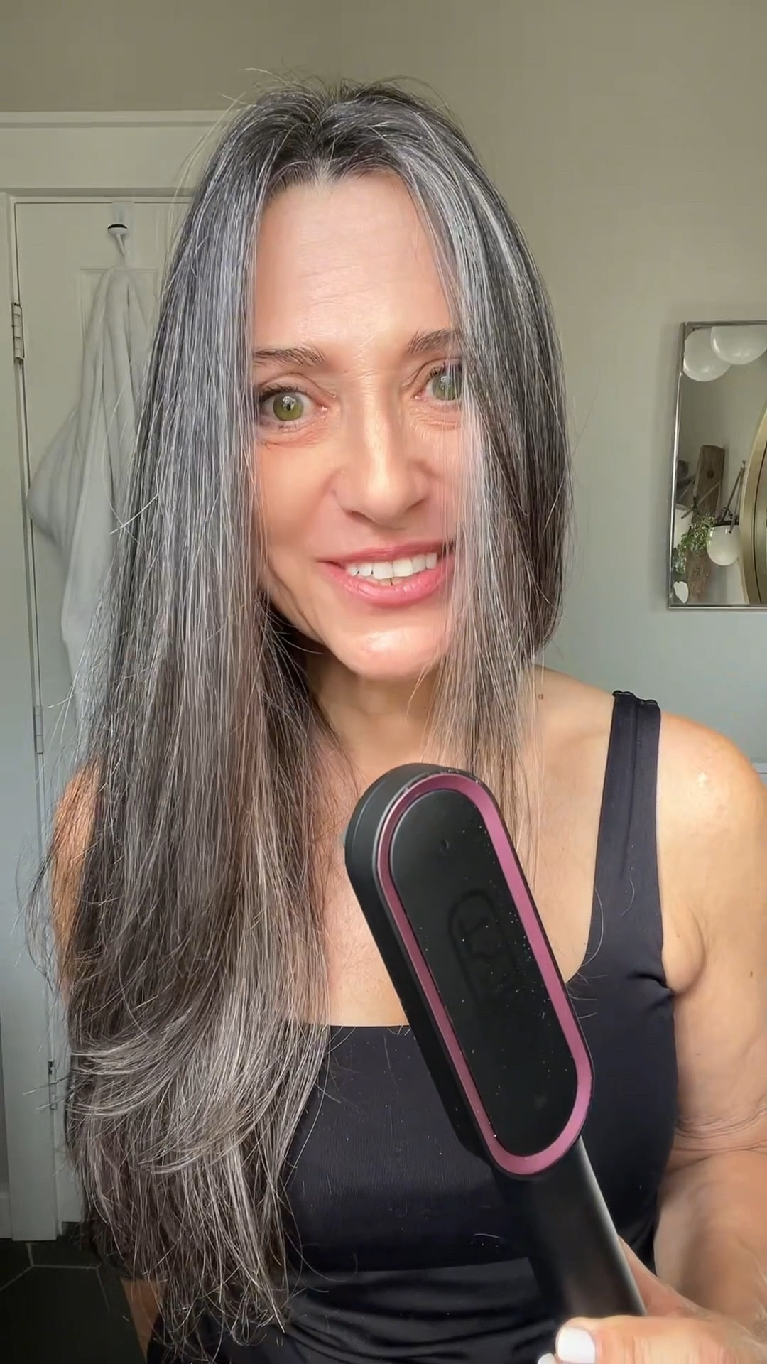 My flat iron could never tackle that level of frizz. The Tymo Ring Straightening Comb. An amazing find! 
#tymo #hairstraightener#smoothhair#hairstyle#straighteningcomb

#LTKBeauty #LTKgrwm #LTKselfcare