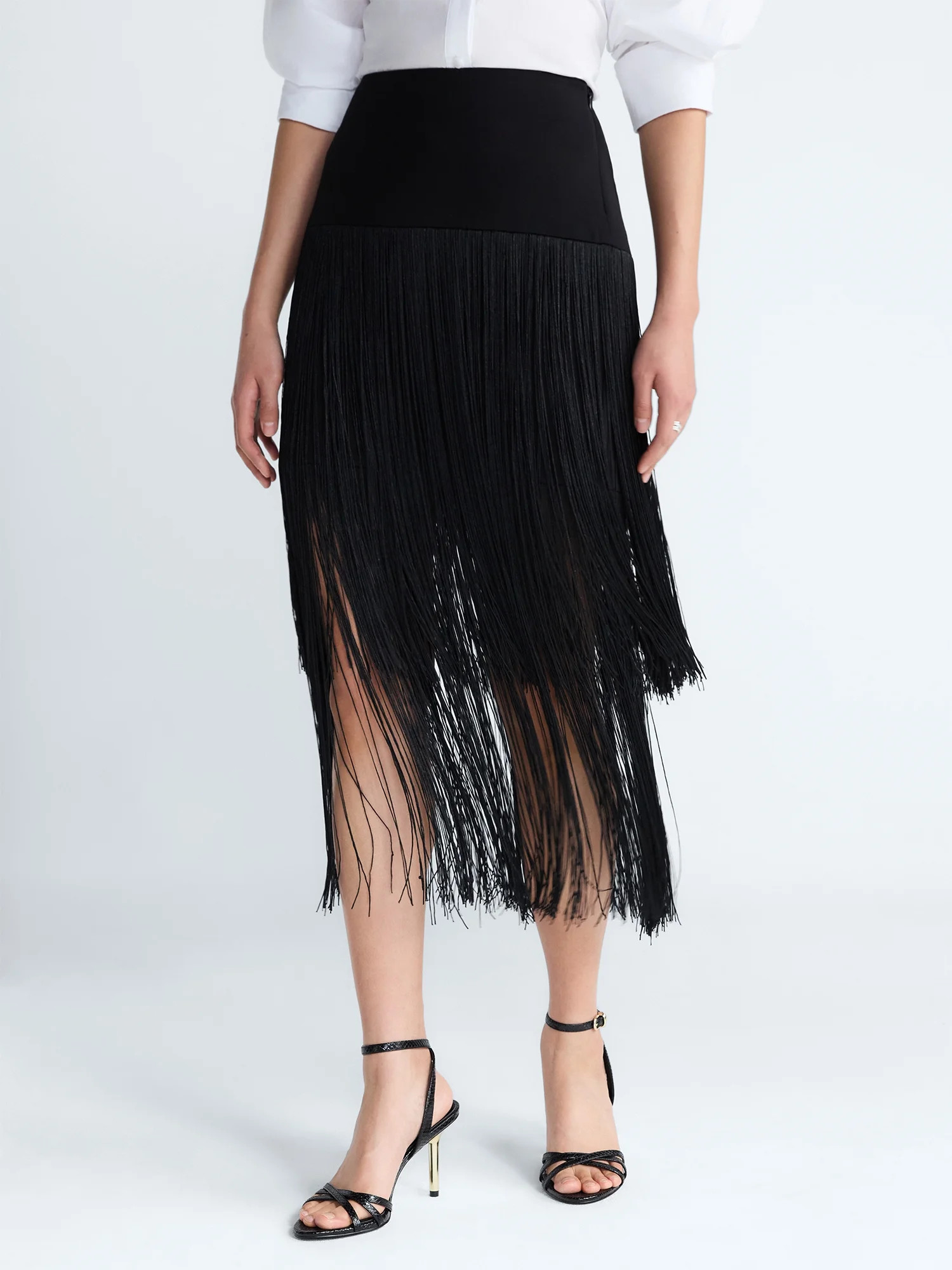 Devil Wears Prada Scoop Collection Women's and Women's Plus Fringe Skirt, Sizes 0-26W | Walmart (US)