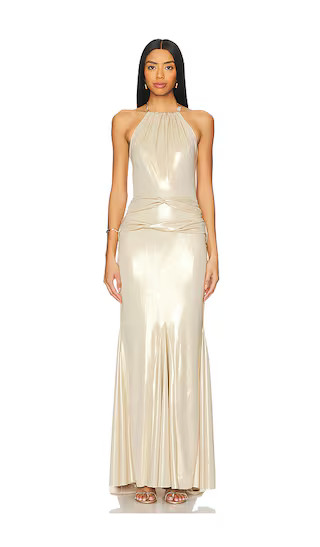 Divinity Dress in Gold | Revolve Clothing (Global)