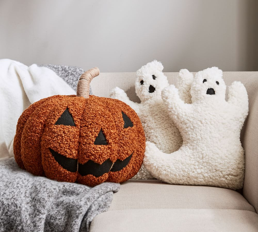 Jack-O-Lantern Pumpkin Pillow | Pottery Barn (US)