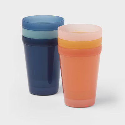 Kids' 6pc Basic Large 13.5oz Tumbler - Pillowfort™: Reusable  Plastic Cups, Dishwasher & Microw... | Target