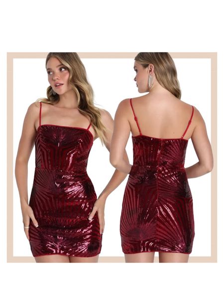 Wine red sequin velvet bodycon party dress

#LTKunder50 #LTKstyletip #LTKunder100
