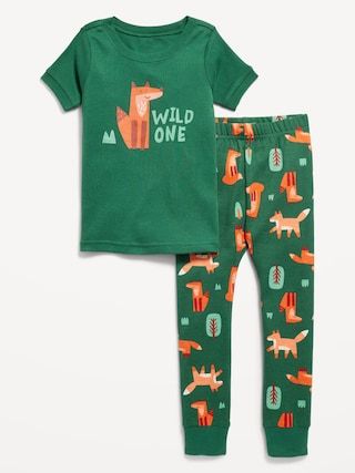 Unisex Snug-Fit Printed Pajama Set for Toddler &amp;amp; Baby | Old Navy (US)