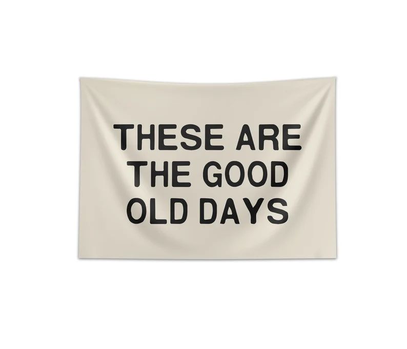 These Are The Good Old Days Wall Banner, Kids Flag Banner, Kids Room Decor, Retro Kids Decor, Vin... | Etsy (US)