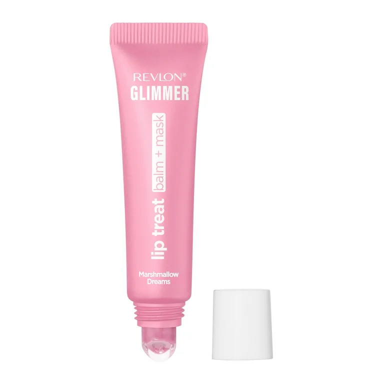 Revlon Glimmer Lip Treat Balm + Mask for Dry Lips, Overnight, 002 Marshmallow Dreams, 0.4 fl oz | Walmart (US)