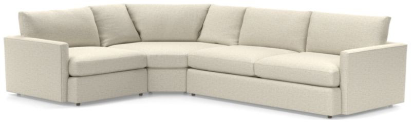 Lounge Deep 3-Piece Wedge Sectional Sofa + Reviews | Crate & Barrel | Crate & Barrel