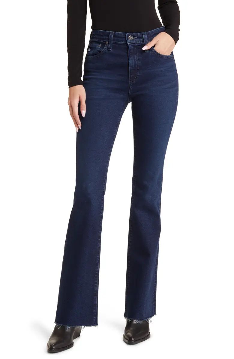 AG Farrah Raw Hem High Waist Bootcut Jeans | Nordstrom | Nordstrom