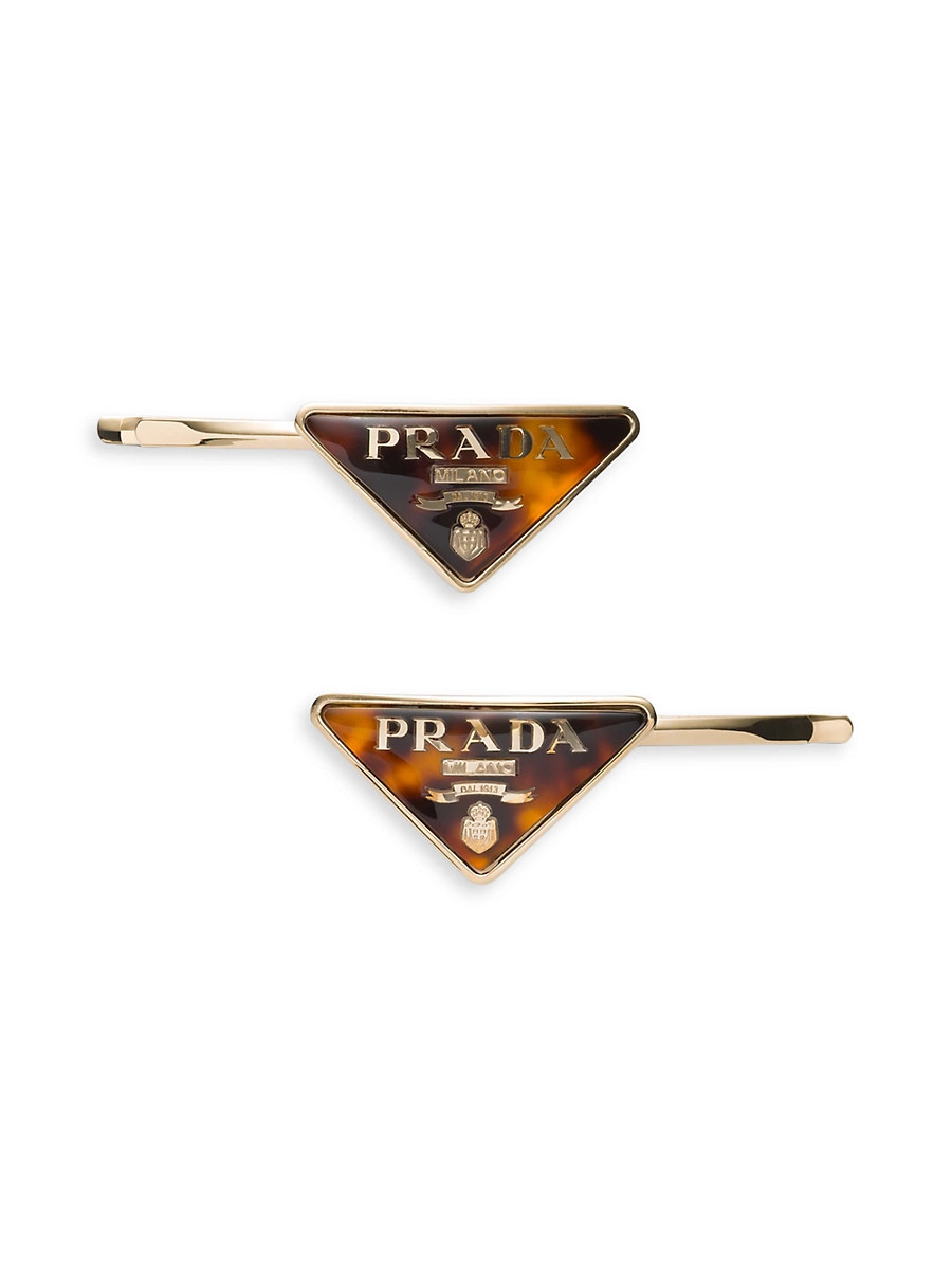 Women's Plexiglas and Metal Barrette - Beige | Saks Fifth Avenue