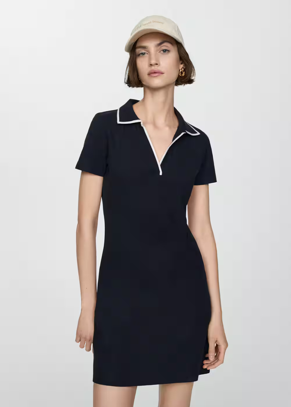 Polo neck dress -  Woman | Mango Canada | Mango Canada