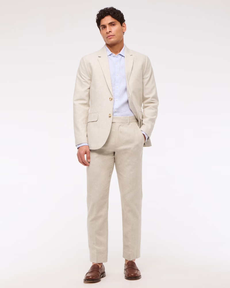 The A&F Collins Linen-Blend Suit Pant | Abercrombie & Fitch (US)