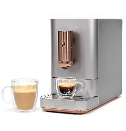 Café Affetto Automatic Espresso Machine | Brew in 90 Seconds | 20 Bar Pump Pressure for Balanced Extraction | Five Adjustable Grind Size Levels | WiFi Connected for Drink Customization | Steel Silver | Amazon (US)