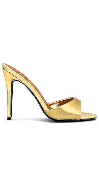 superdown Tori Heel in Metallic Gold. - size 7 | Revolve Clothing (Global)