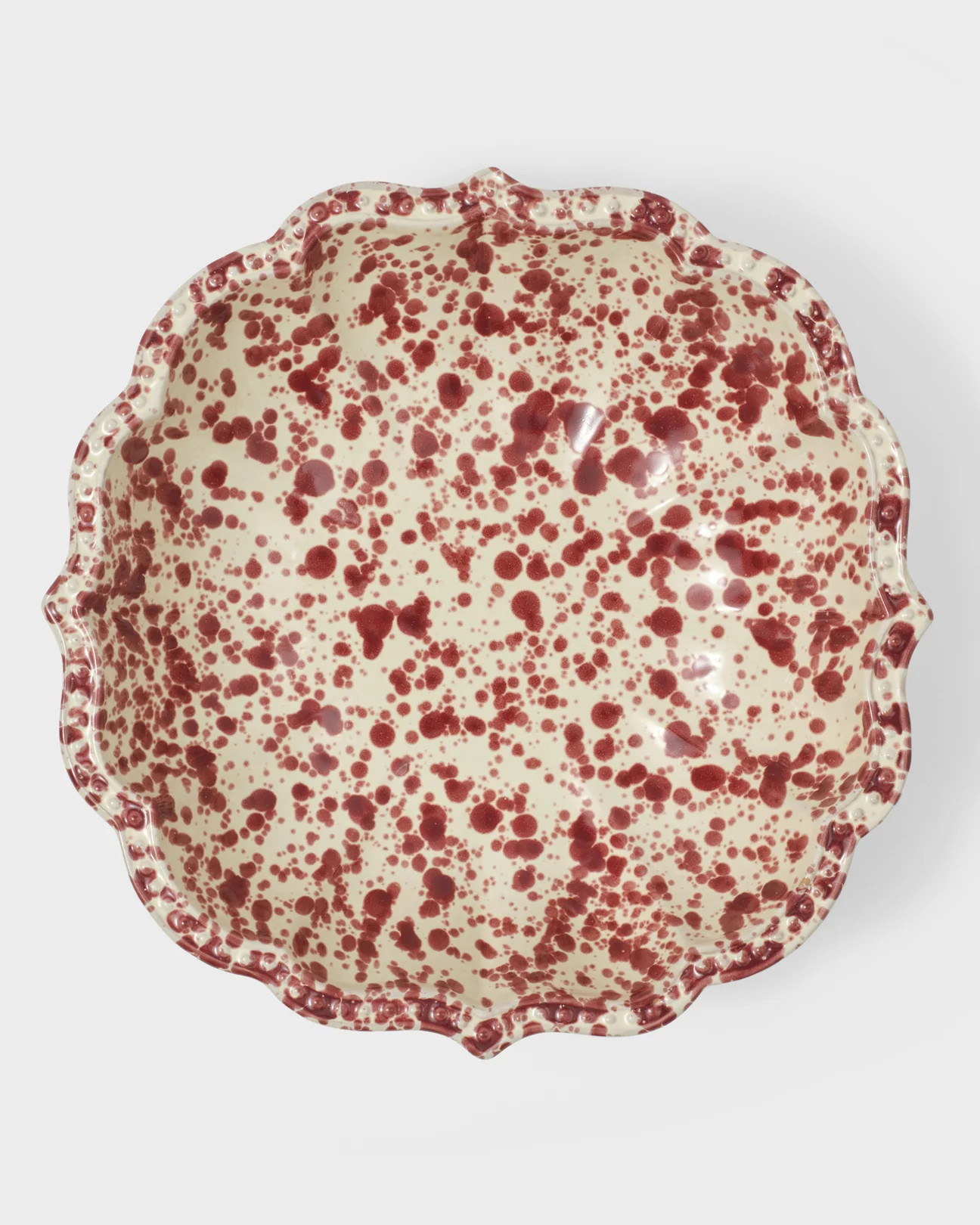 Speckled Serving Bowl, Burgundy | Cabana Magazine