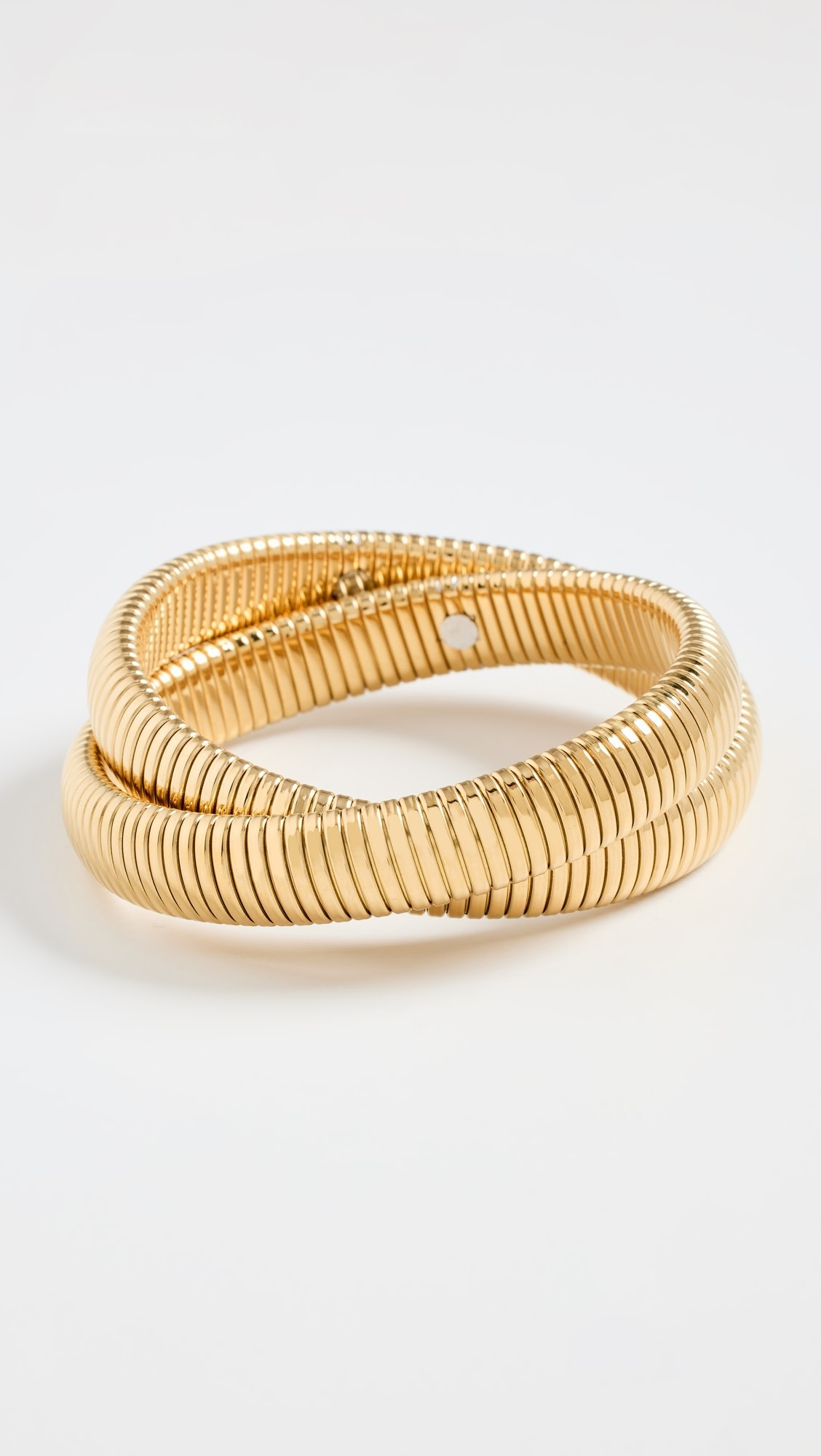 By Adina Eden Chunky Double Intertwined Snake Bracelet | Shopbop | Shopbop