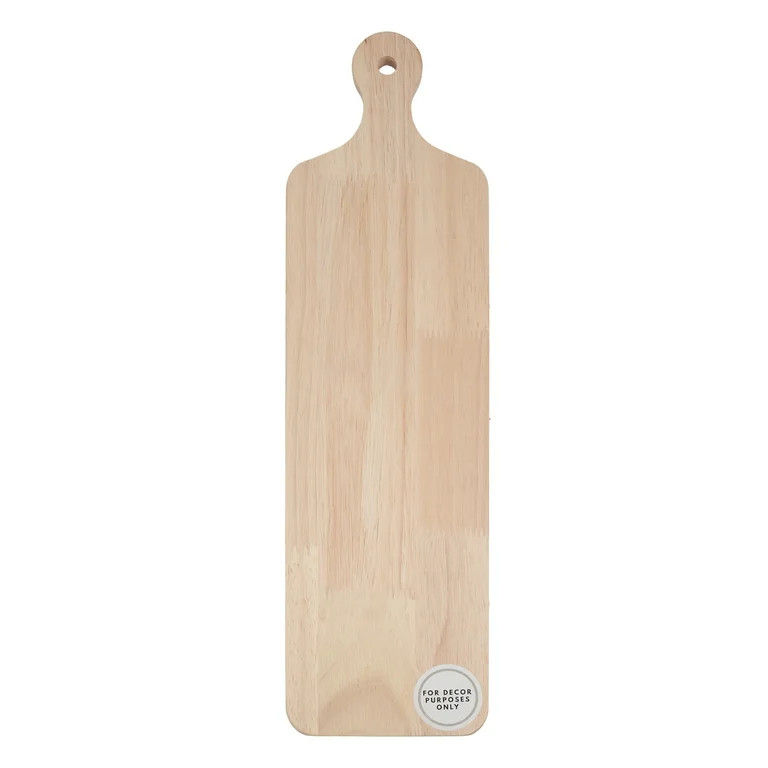 On the Surface Long Wood Board, Customizable Brown Wooden Board with Handle - Walmart.com | Walmart (US)