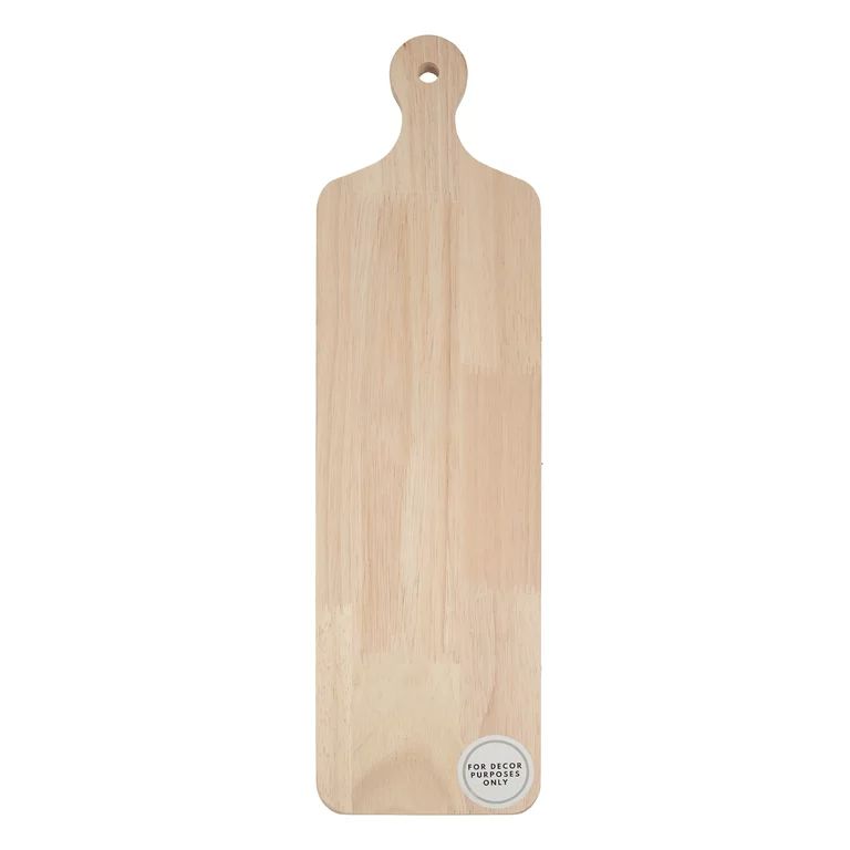On the Surface Long Wood Board, Customizable Brown Wooden Board with Handle | Walmart (US)