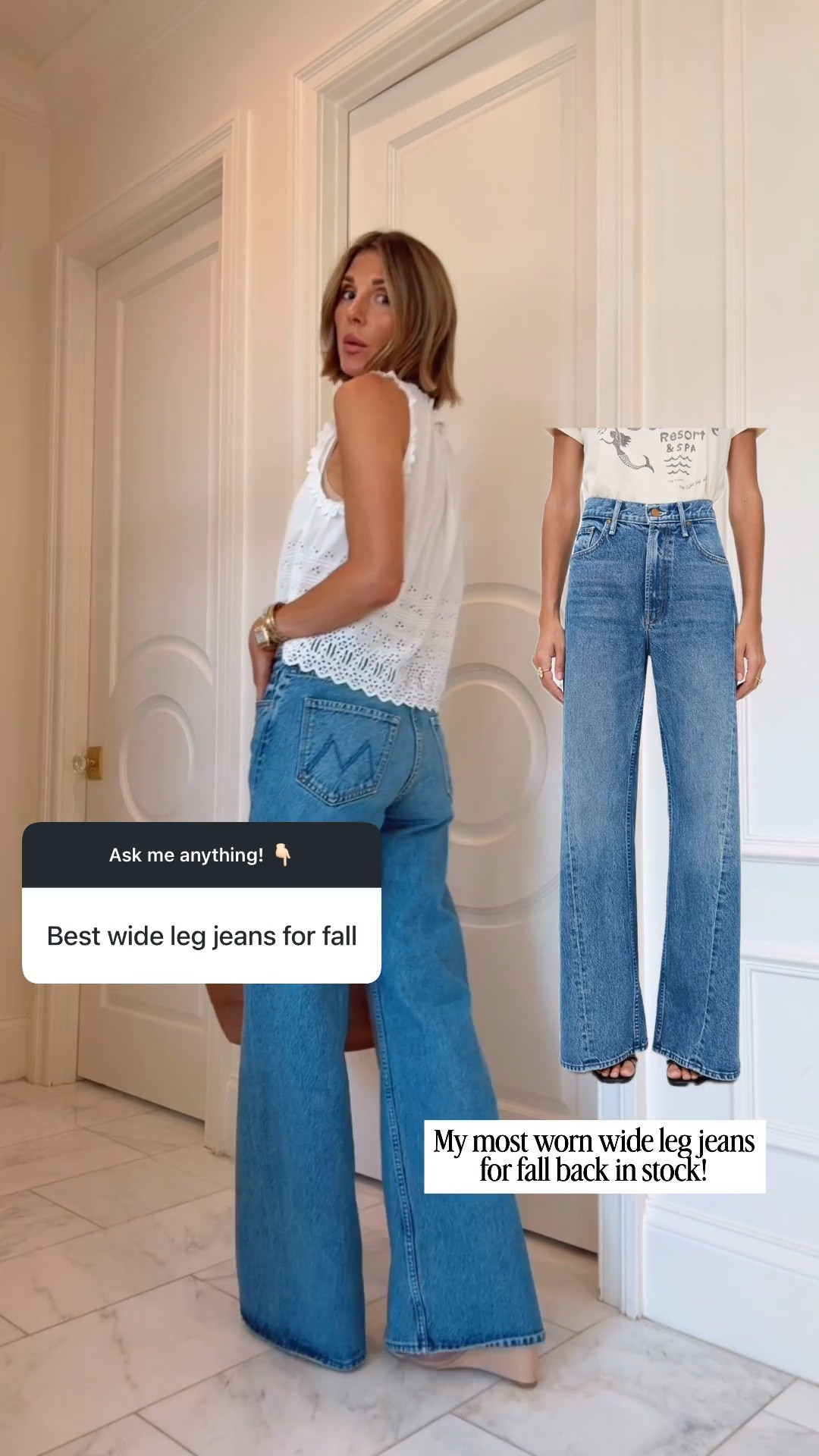 BEST SELLER ALERT 🙌🏻

These viral MOTHER jeans had everyone going crazy last year—and for good reason. One of my favorite wide-leg styles that instantly elongates your legs and you’ll wear year-round. 👖✨ I suggest sizing down one size these run a tad big.

#LTKsummer #LTKjeans