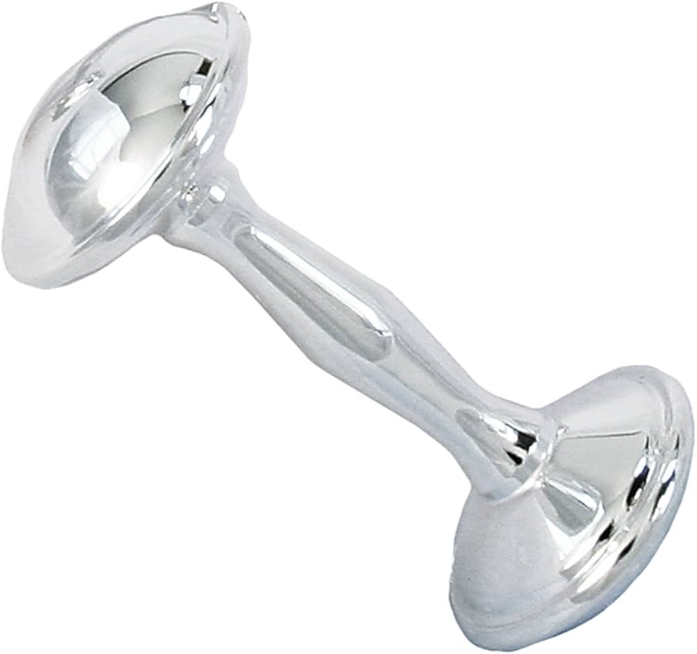 Stephan Baby Rattles - Keepsake Baby Rattle in Gift Box, 4-Inch, Silver Plated | Amazon (US)