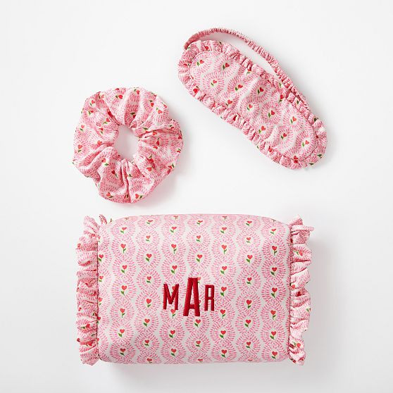 Block Print Ruffle Sateen Gift Set | Mark and Graham
