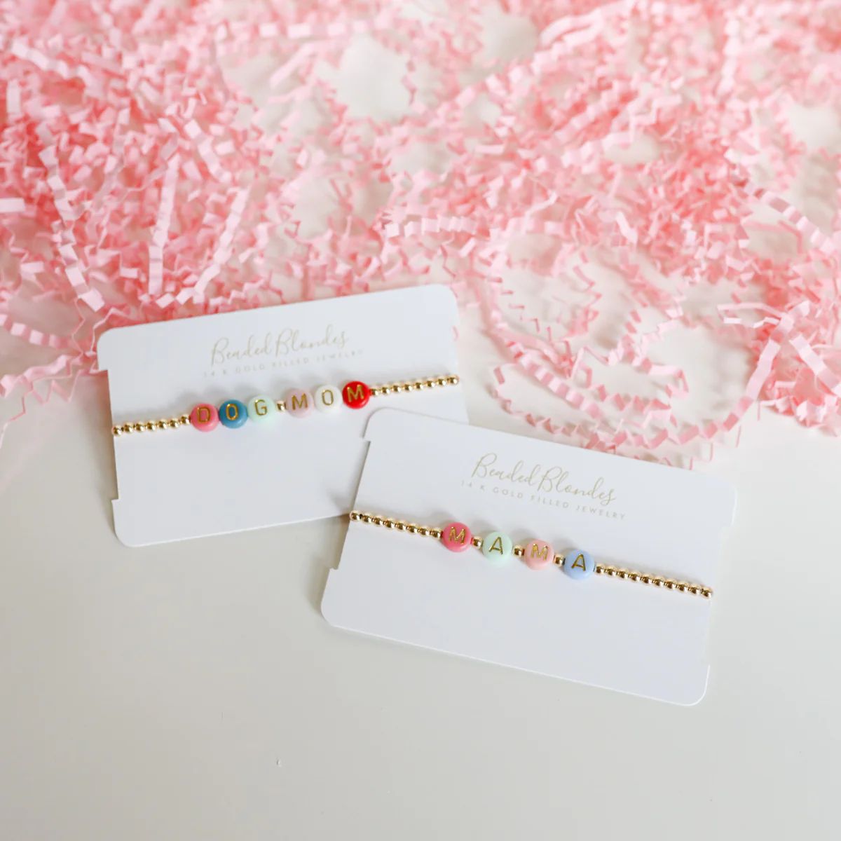 Custom Multicolor Letter Bracelet | Beaded Blondes