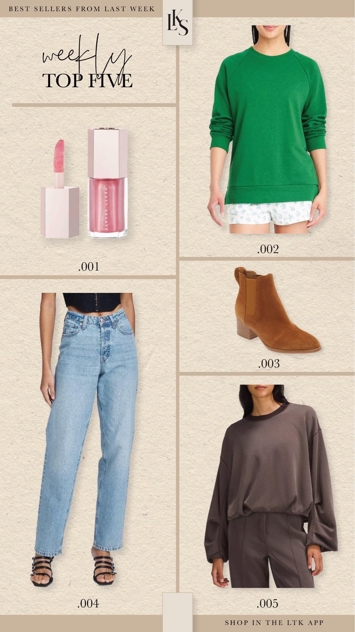 what you guys bought + loved most last week 🤎

#LTKStyleTip #LTKFindsUnder50 #LTKFindsUnder100