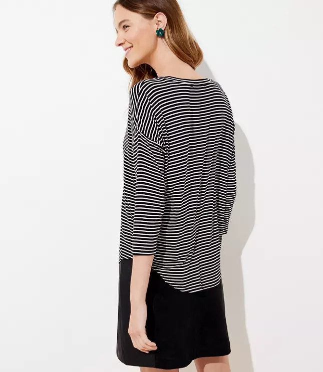 Striped Dolman Tee | LOFT