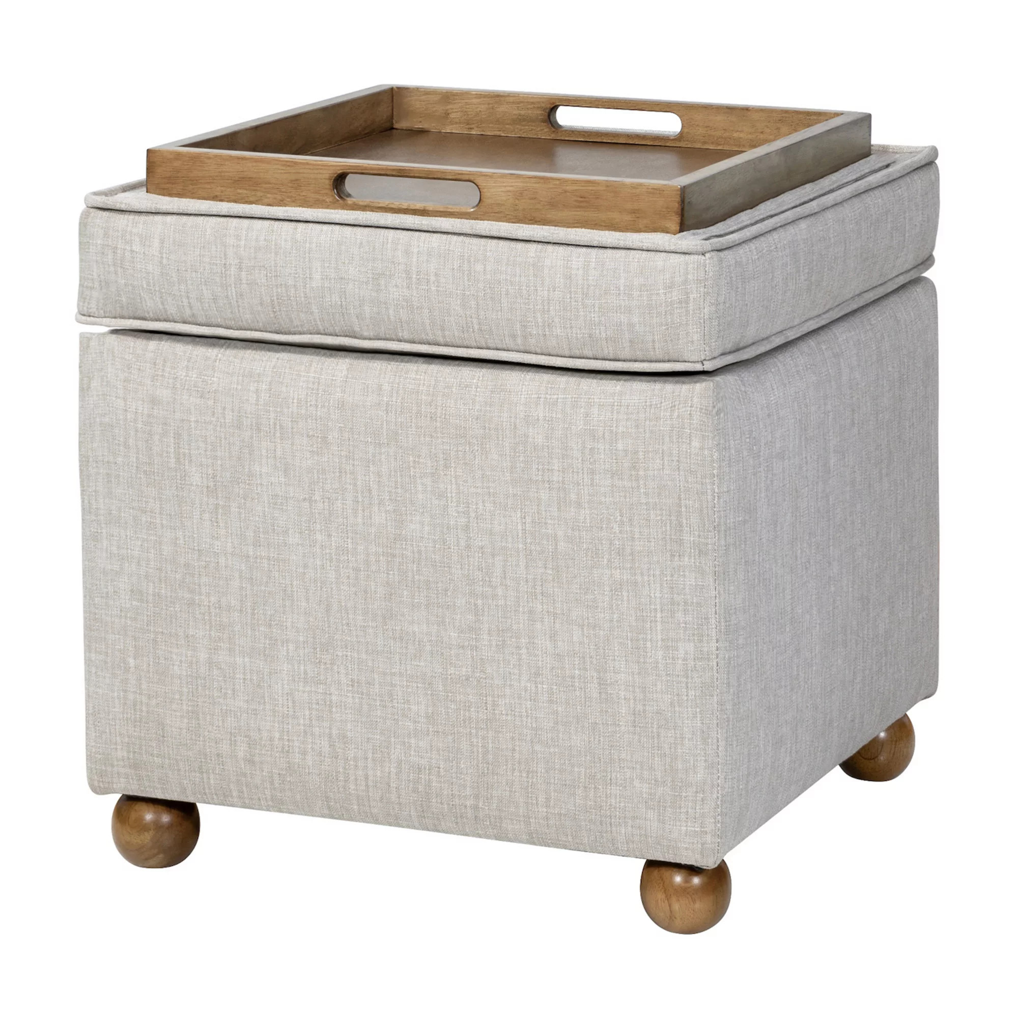 Madison Park Jenna Storage Ottoman With Tray | Kohl's