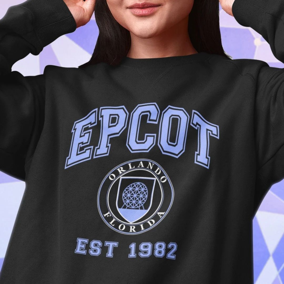 Epcot College Style Sweatshirt - Etsy | Etsy (US)