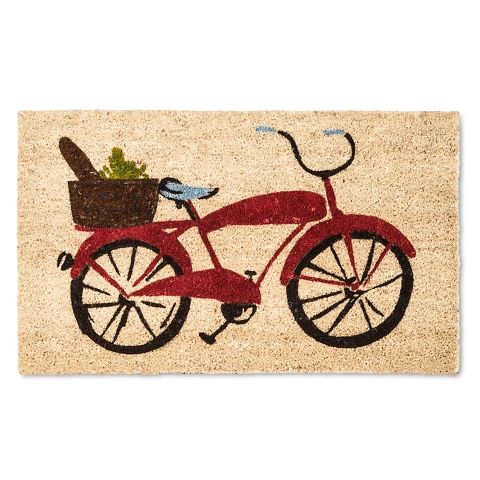 Doormat Red Bicycle 18"x30" - Threshold™ | Target